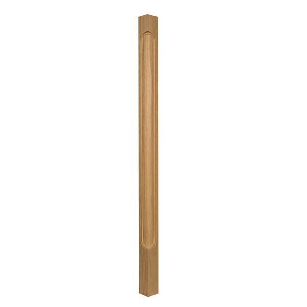 34 1/2 x 1 3/4 Narrow Traditional Corner Post in Rubberwood <small, Osborne Wood Products, Mfr#: 891880RW